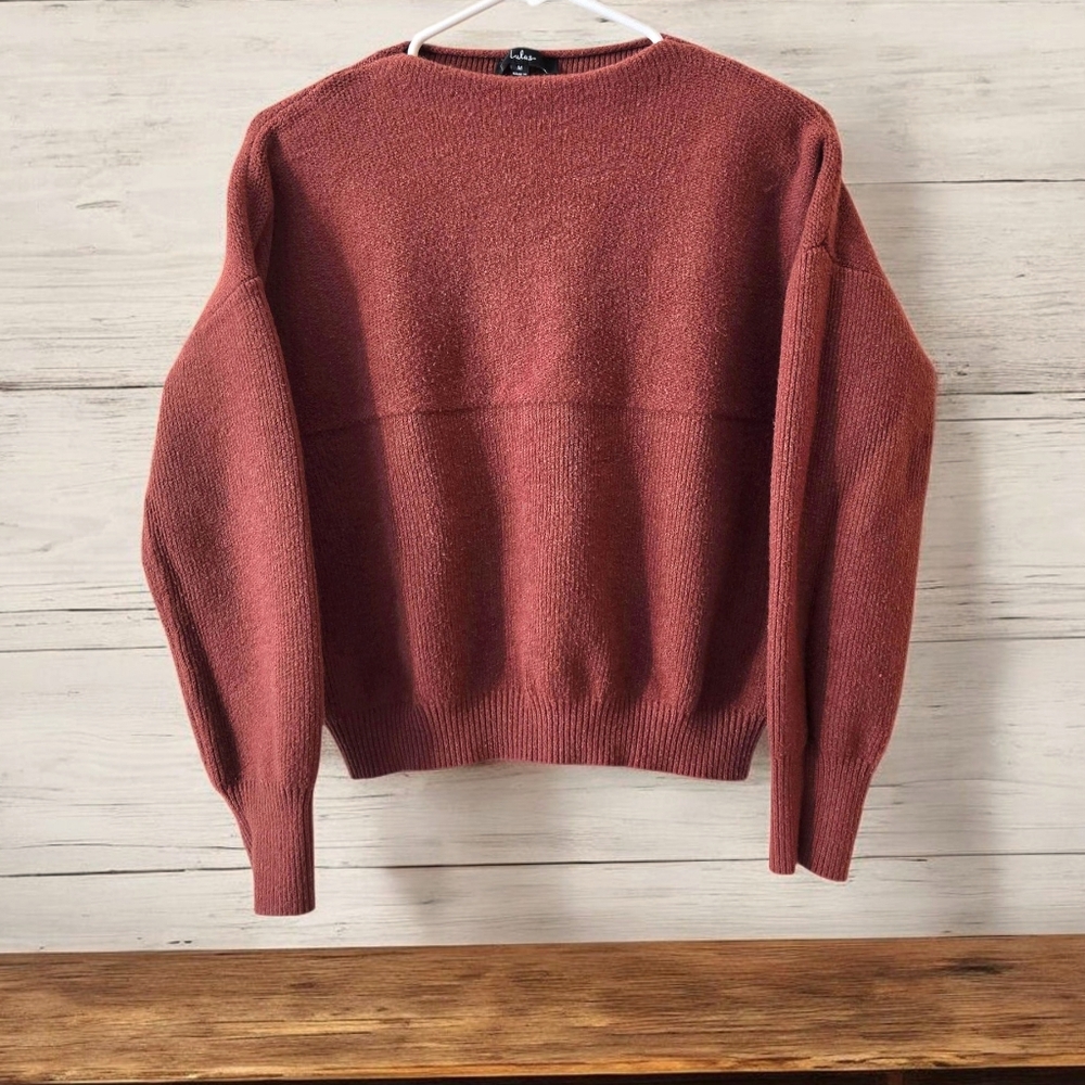 Lulu's Rust Red Crewneck Sweater - Picture 9 of 9
